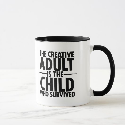 Mug Citation motivationnelle de typographie créative (Droite)