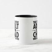 Mug Citation motivationnelle de typographie créative (Centre)