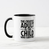 Mug Citation motivationnelle de typographie créative (Gauche)