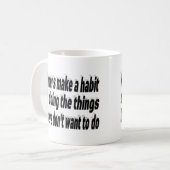 Mug Citation Motivationnelle des gagnants perdants (Devant gauche)