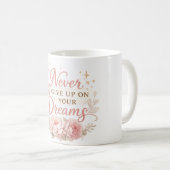 Mug Citation Motivationnelle Florale  (Devant droit)