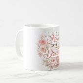 Mug Citation Motivationnelle Florale  (Devant gauche)