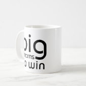 Mug Citation Motivationnelle Gros Rêves À Gagner (Devant gauche)