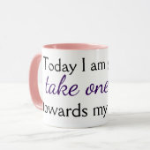 Mug Citation Motivationnelle mignonne Imprimer Café ro (Devant gauche)