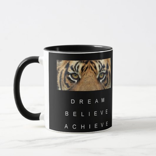 Mug Citation Motivationnelle Modèle Noir Et Blanc Mode (Gauche)
