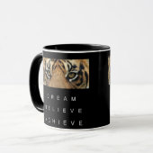 Mug Citation Motivationnelle Modèle Noir Et Blanc Mode (Devant gauche)