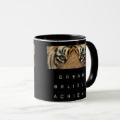 Mug Citation Motivationnelle Modèle Noir Et Blanc Mode (Devant droit)