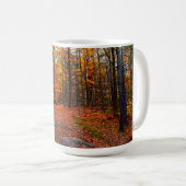 Mug Citation Motivationnelle Orange Automne Woods Rand (Devant droit)