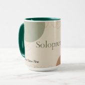 Mug Citation motivationnelle pour l'esthétique de l'en (Devant gauche)