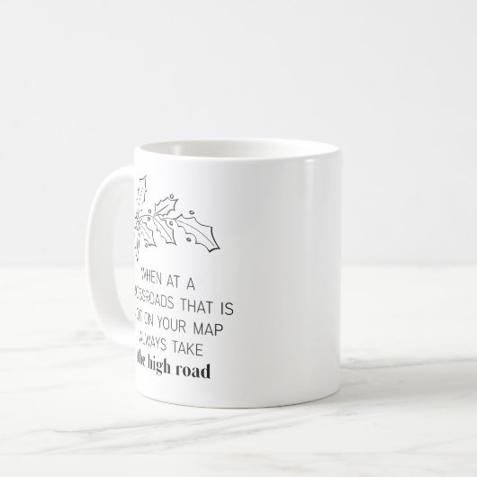 Mug Citation Motivationnelle Thème de Noël (Devant gauche)