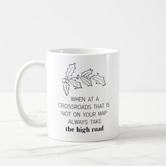 Mug Citation Motivationnelle Thème de Noël (Gauche)