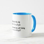 Mug Citation motivée par les oiseaux en vol (Devant droit)