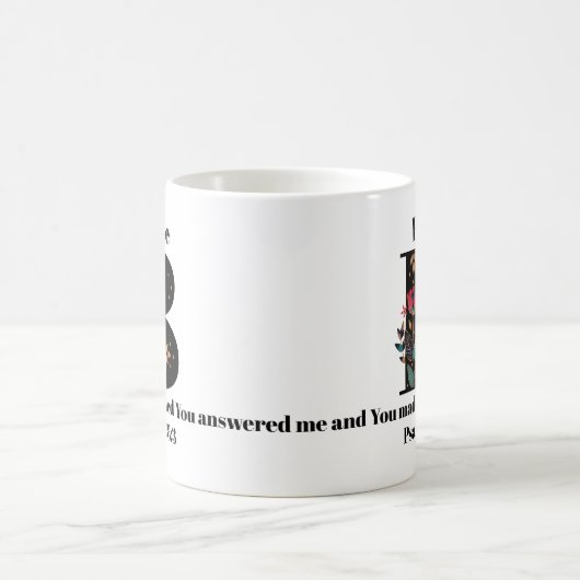 Mug Citation/nom faits sur commande de monogramme de B (Centre)