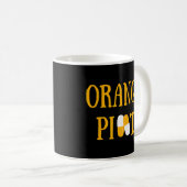 Mug Citation Orange Pilld Stylet écriture manuscrite (Devant droit)