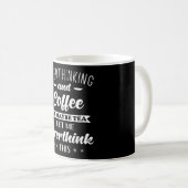 Mug Citation Overthinker drôle Overthinking (Devant droit)