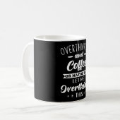 Mug Citation Overthinker drôle Overthinking (Devant gauche)