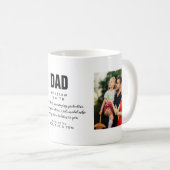 Mug Citation Papa Photo Moderne Cool (Devant droit)