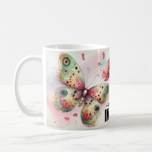 Mug Citation Papillon Inspirante (Gauche)