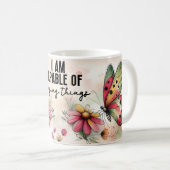Mug Citation papillon inspirante (Devant droit)