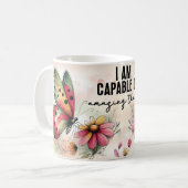Mug Citation papillon inspirante (Devant gauche)
