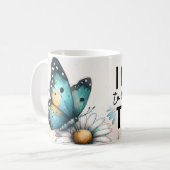 Mug Citation papillon inspirante (Devant gauche)