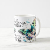 Mug Citation papillon inspirante (Devant droit)