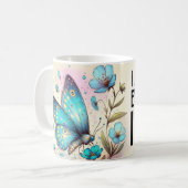 Mug Citation papillon inspirante (Devant gauche)