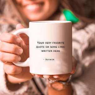 Mug Citation personnalisée - créez votre propre texte