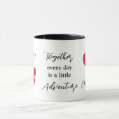 Mug Citation personnalisée d'aventure ensemble chaque  (Centre)
