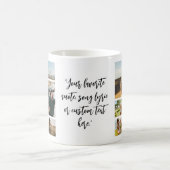 Mug Citation personnalisée de 11 photos collage (Centre)