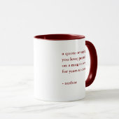 Mug Citation personnalisée de Bourgogne  (Devant droit)