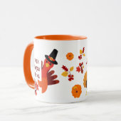 Mug Citation personnalisée de la journée d'action de g (Devant gauche)