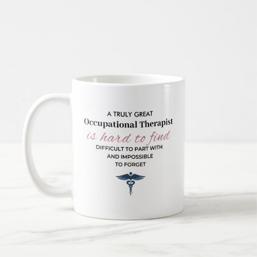 Mug Citation personnalisée d'un excellent ergothérapeu (Gauche)