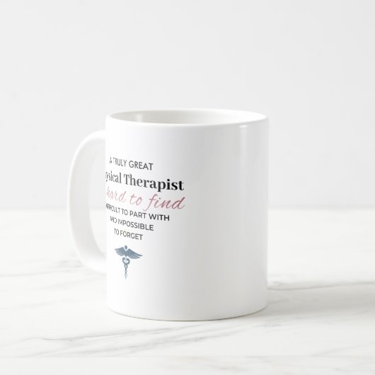 Mug Citation personnalisée pour un excellent kinésithé (Devant gauche)