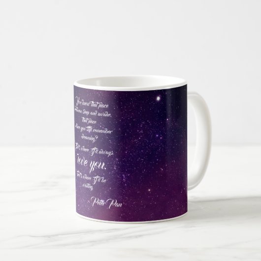 Mug Citation Peter Pan | Musique (Devant droit)