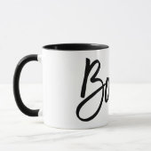Mug Citation populaire Boujee Typographie de l'art noi (Gauche)