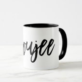 Mug Citation populaire Boujee Typographie de l'art noi (Devant droit)
