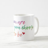 Mug Citation positive de l'aquarelle manuscrite (Devant droit)