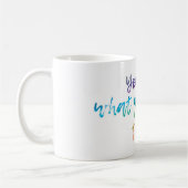 Mug Citation positive de l'aquarelle manuscrite (Gauche)