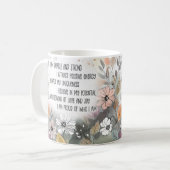 Mug Citation Positive Inspirational Mug, Boho Cup (Devant gauche)