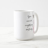Mug Citation Positive Silhouette féminine Motivation M (Devant droit)