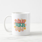 Mug Citation Positive Simple Blanc Bold Super Self Lov (Gauche)