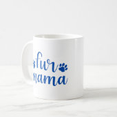 Mug Citation pour animaux de compagnie : Fur Mama - De (Devant gauche)