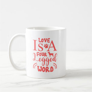 Mug Citation pour animaux de compagnie : L'amour est u