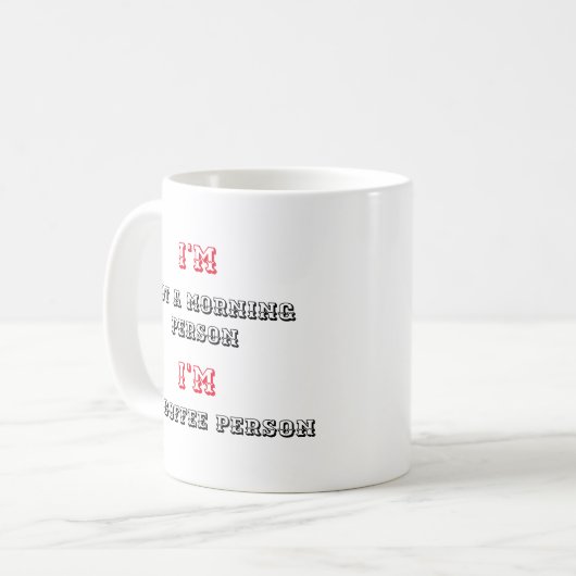 Mug Citation pour boire du café - (Devant gauche)