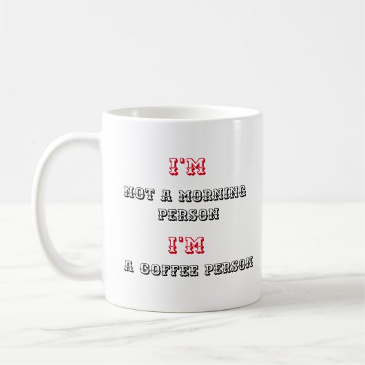 Mug Citation pour boire du café - (Gauche)