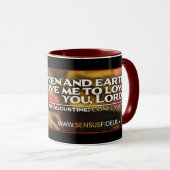 Mug Citation religieuse catholique de Saint Augustin (Devant droit)