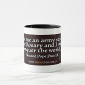 Mug Citation religieuse catholique du Saint-Rosaire (Centre)