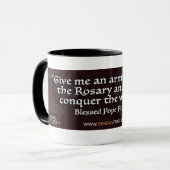 Mug Citation religieuse catholique du Saint-Rosaire (Devant gauche)