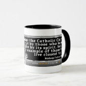 Mug Citation religieuse catholique évêque Fulton Sheen (Devant droit)